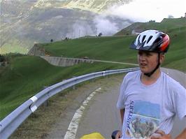 Climbing the many hairpins from Andermatt to the Oberalp Pass